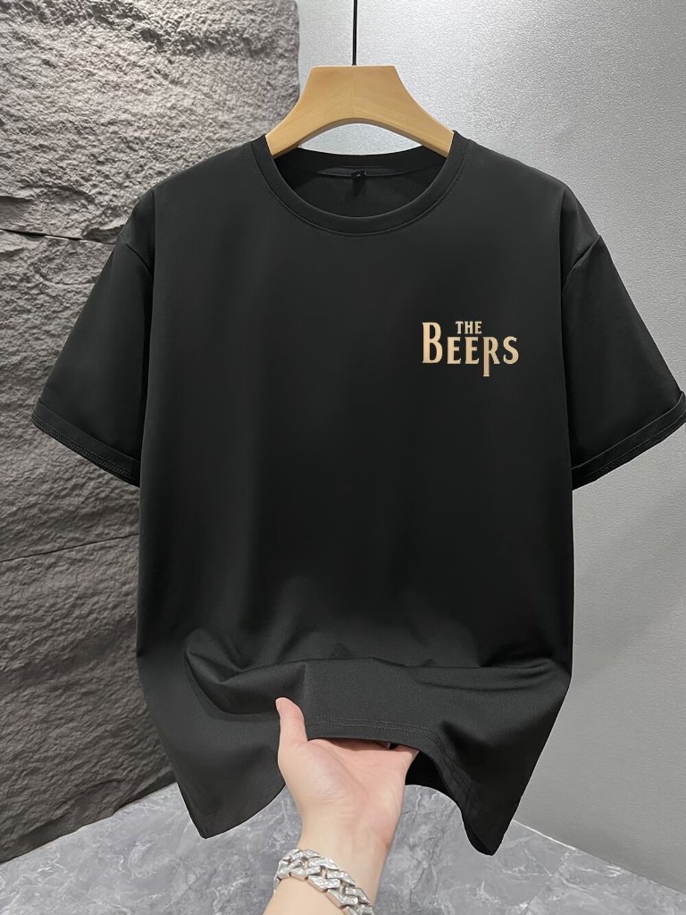 The Beers Graphic T-Shirt Black | Funny Beer Lover Tee | Retro Drinking Graphic